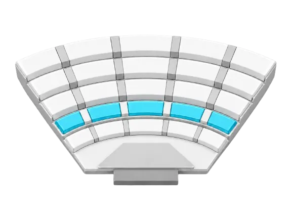Mapa do teatro — setor Diamante